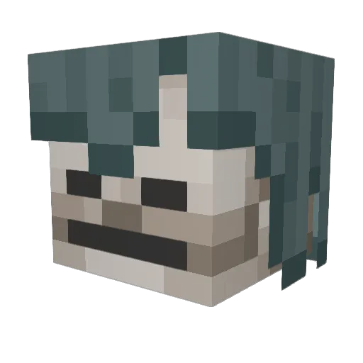 su4004 Minecraft avatar head, 3D render