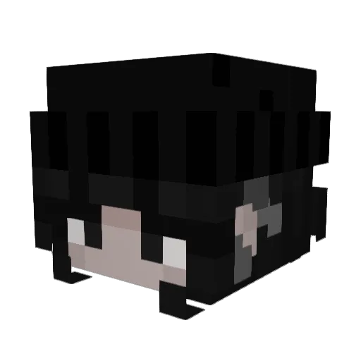 su77e Minecraft avatar head, 3D render