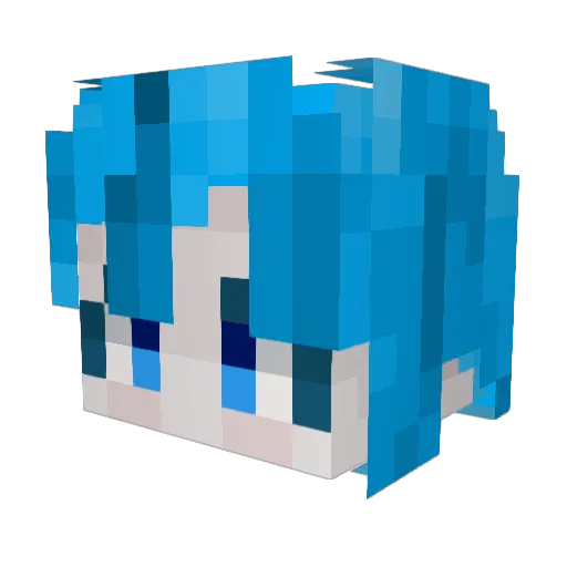 su_dot_mul Minecraft avatar head, 3D render