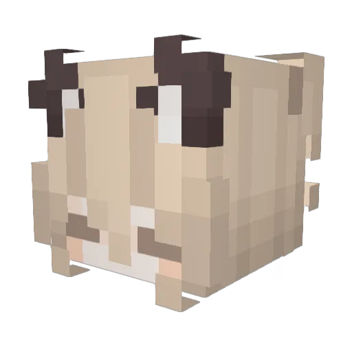 su_vi Minecraft avatar head, 3D render