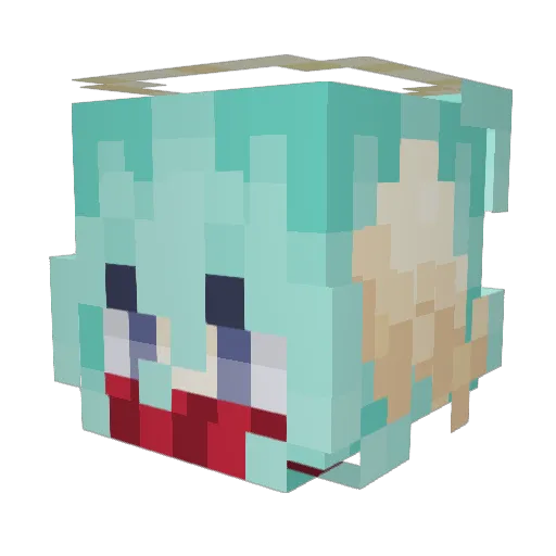suabunny Minecraft avatar head, 3D render