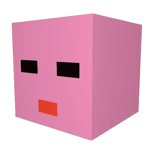 suama0617 Minecraft avatar head, 3D render