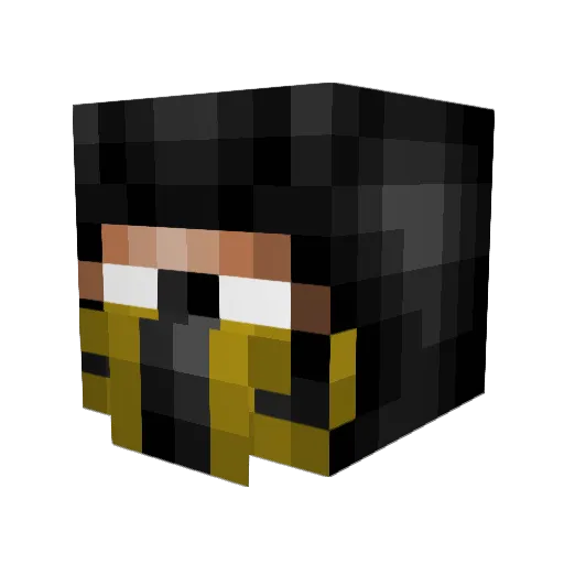 suanttt Minecraft avatar head, 3D render