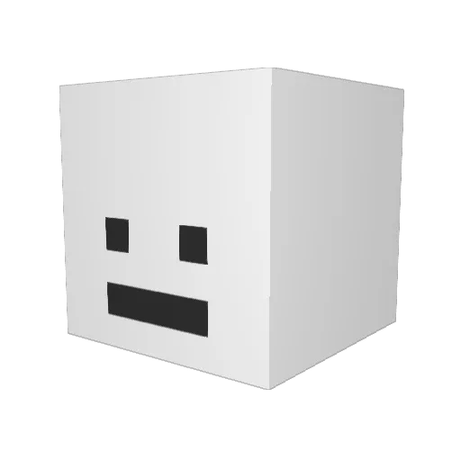 suanzzang Minecraft avatar head, 3D render