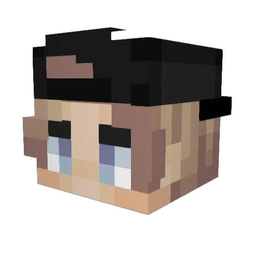suaveclamp Minecraft avatar head, 3D render