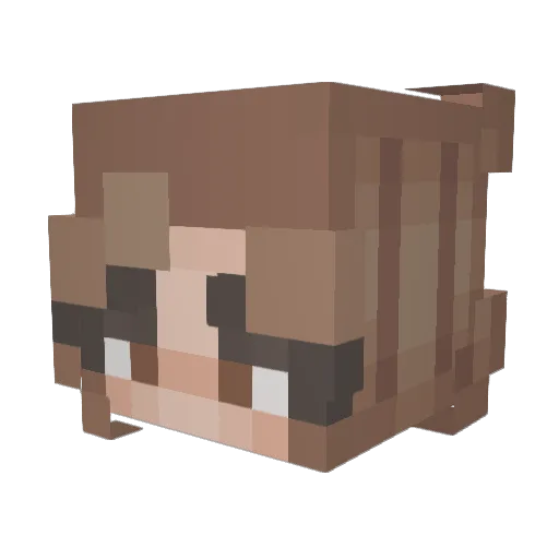 suavesid Minecraft avatar head, 3D render