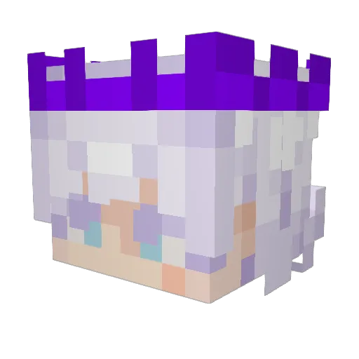 sub0magical Minecraft avatar head, 3D render