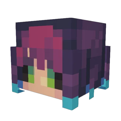 sub2pewdiepie6 Minecraft avatar head, 3D render