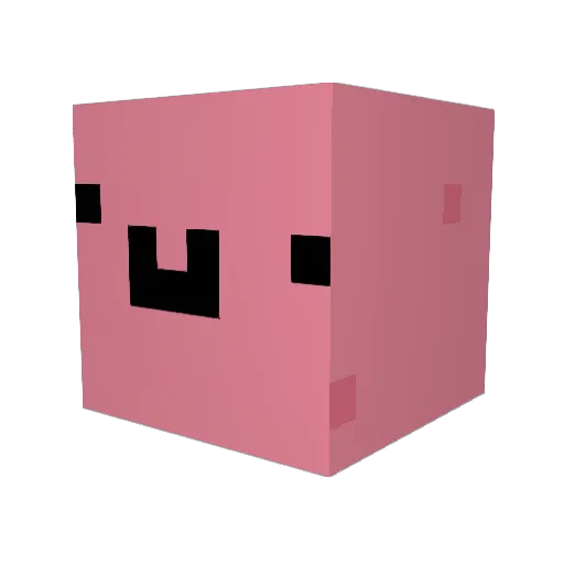 subalnom Minecraft avatar head, 3D render
