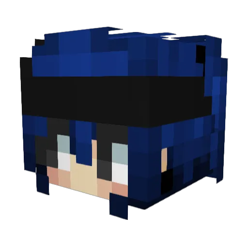 subaro_011 Minecraft avatar head, 3D render