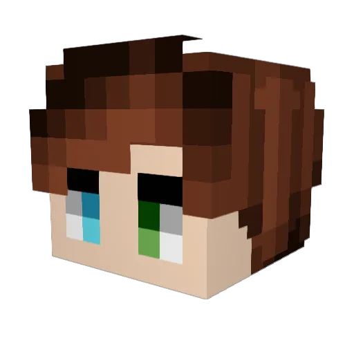 subarun_7 Minecraft avatar head, 3D render