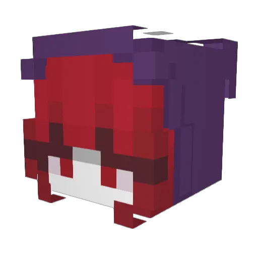subas_011 Minecraft avatar head, 3D render