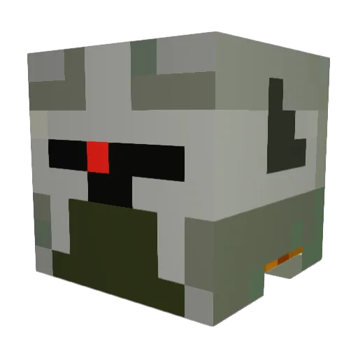 subc_deranged Minecraft avatar head, 3D render