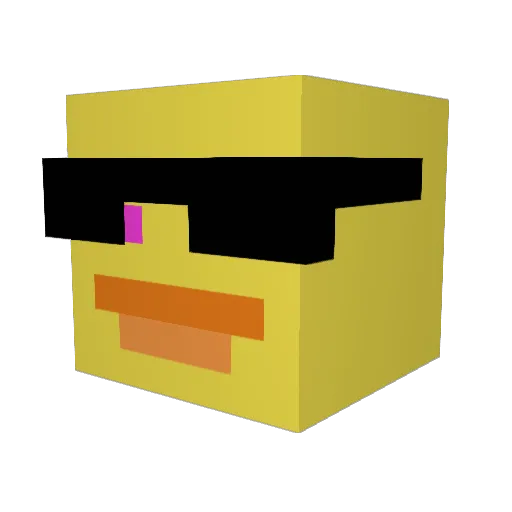 subduedkenz Minecraft avatar head, 3D render