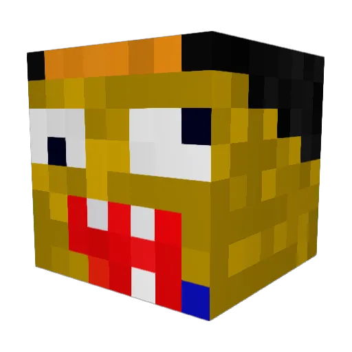 subervortex Minecraft avatar head, 3D render