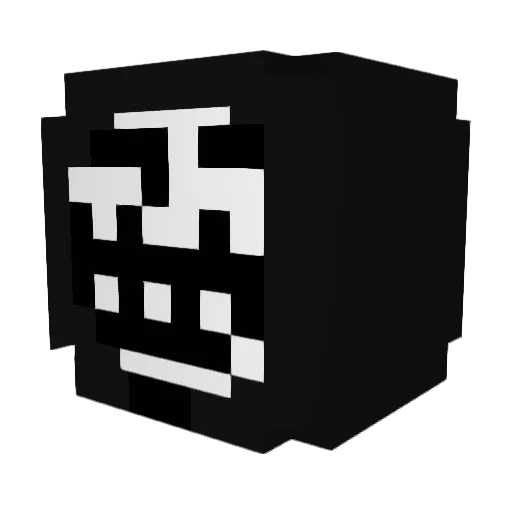 subhvman Minecraft avatar head, 3D render