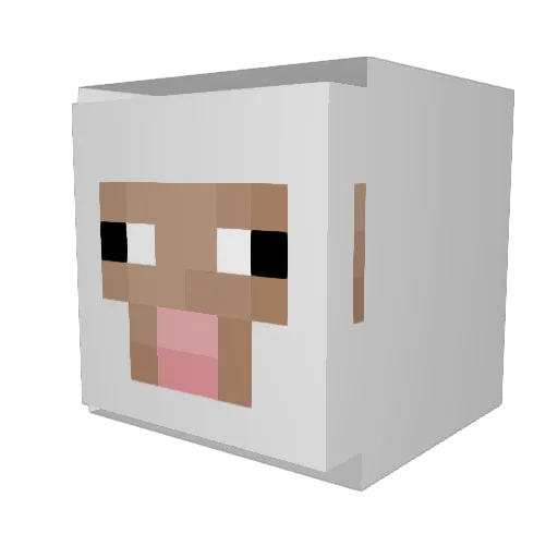 subin0601 Minecraft avatar head, 3D render