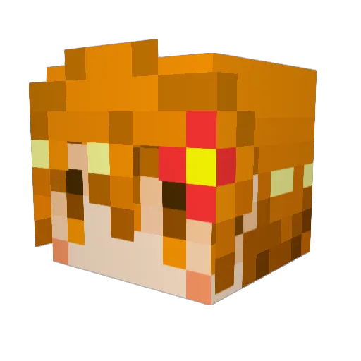 subio4 Minecraft avatar head, 3D render