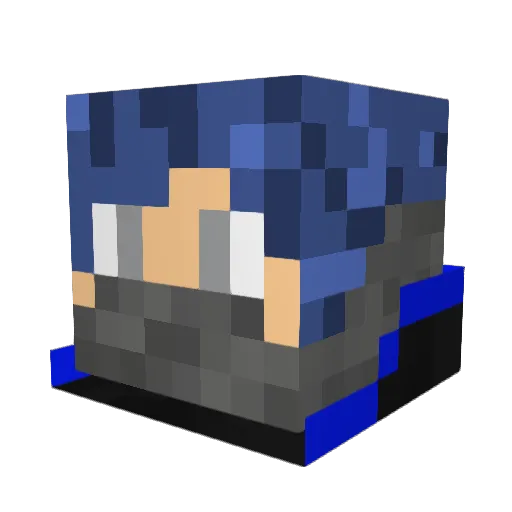 subject_subzero Minecraft avatar head, 3D render