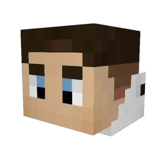 subk4mil_yt Minecraft avatar head, 3D render