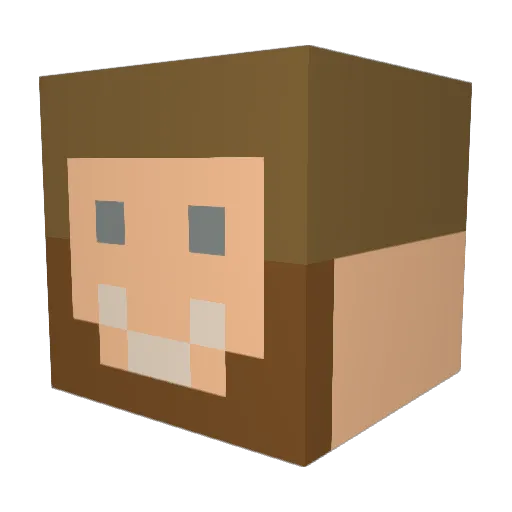 sublemons Minecraft avatar head, 3D render