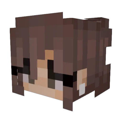 sublimefiction Minecraft avatar head, 3D render