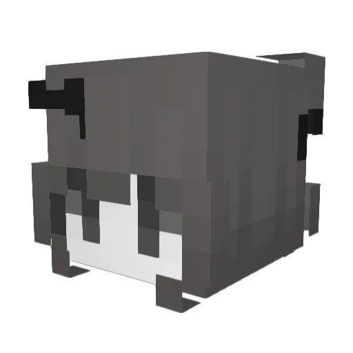 submissivepuppyy Minecraft avatar head, 3D render