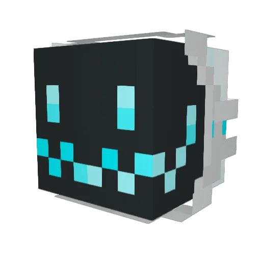 subnerf Minecraft avatar head, 3D render