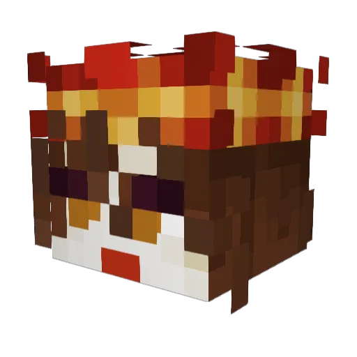 subpargoyle Minecraft avatar head, 3D render