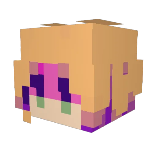 subpolyMarcy Minecraft avatar head, 3D render