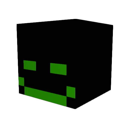 subra Minecraft avatar head, 3D render