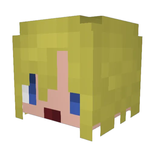 subsis Minecraft avatar head, 3D render