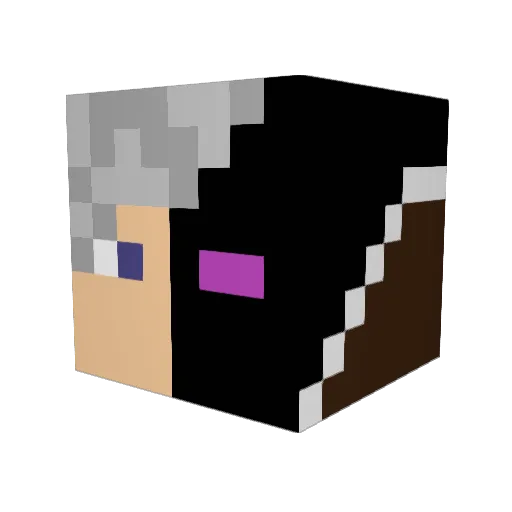 substa_e Minecraft avatar head, 3D render