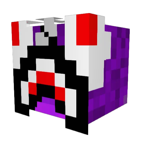 subtropic Minecraft avatar head, 3D render