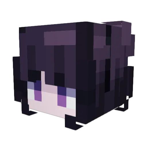 succax Minecraft avatar head, 3D render