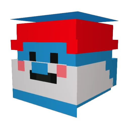 succcucumber Minecraft avatar head, 3D render