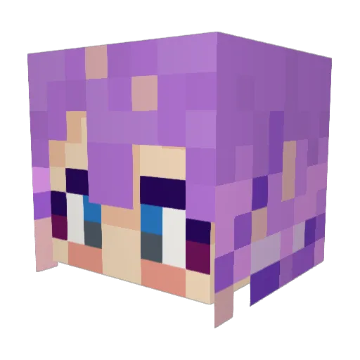 succuren Minecraft avatar head, 3D render