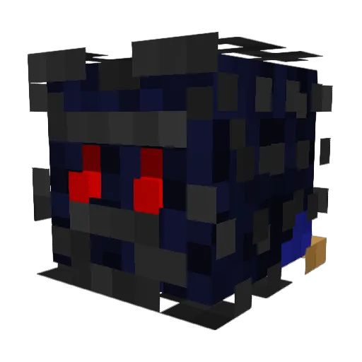 such__ Minecraft avatar head, 3D render
