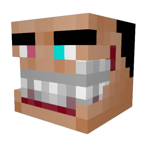 sucmyjennatools Minecraft avatar head, 3D render