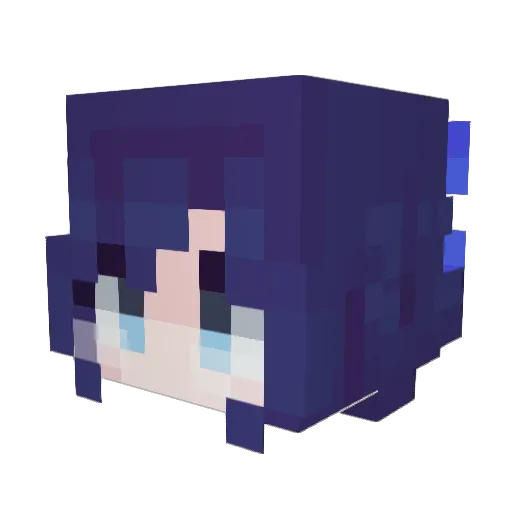 sucornA Minecraft avatar head, 3D render