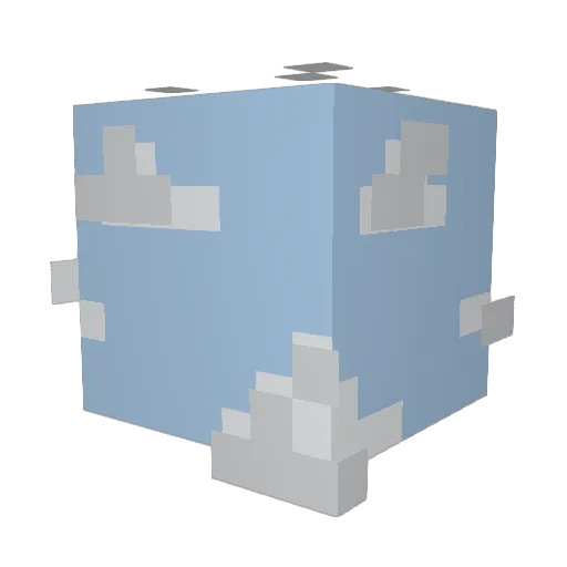 sucrosky Minecraft avatar head, 3D render