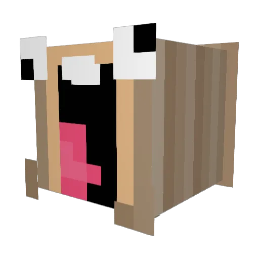 sucukis Minecraft avatar head, 3D render
