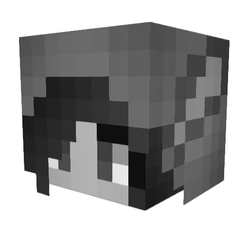 sucysa Minecraft avatar head, 3D render