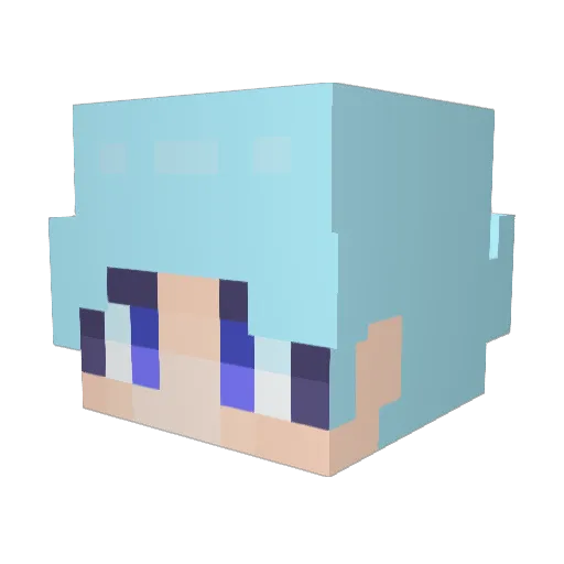 sudal07 Minecraft avatar head, 3D render