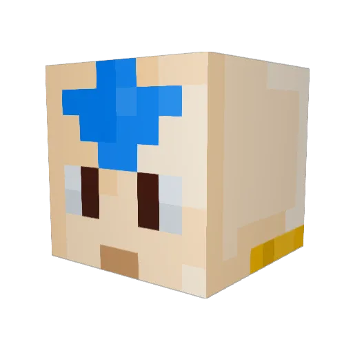 sudo8 Minecraft avatar head, 3D render