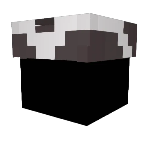 sudoraptor Minecraft avatar head, 3D render