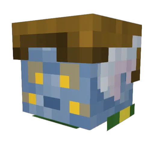sudowoodo_irl Minecraft avatar head, 3D render