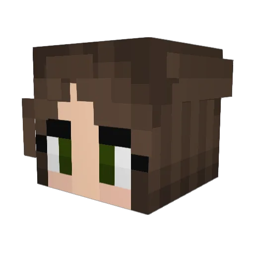 suds_p Minecraft avatar head, 3D render
