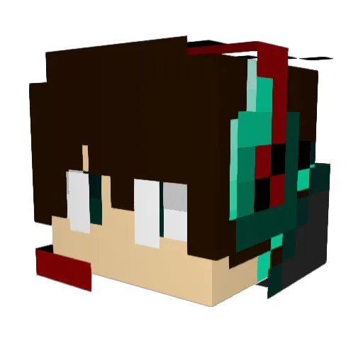 suessigkeitenMax Minecraft avatar head, 3D render