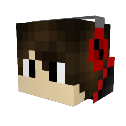 suesyunn Minecraft avatar head, 3D render